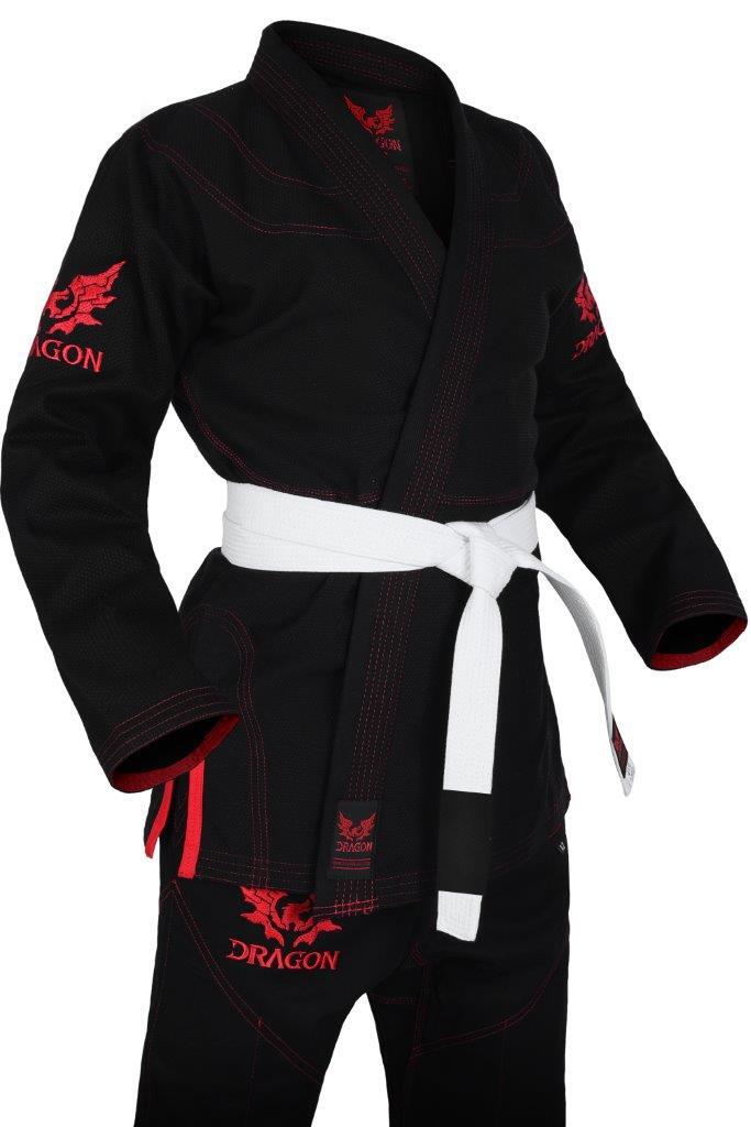 DRAGON V2 IBJJF APPROVED BJJ GI BLACK Adelaide martial arts shop