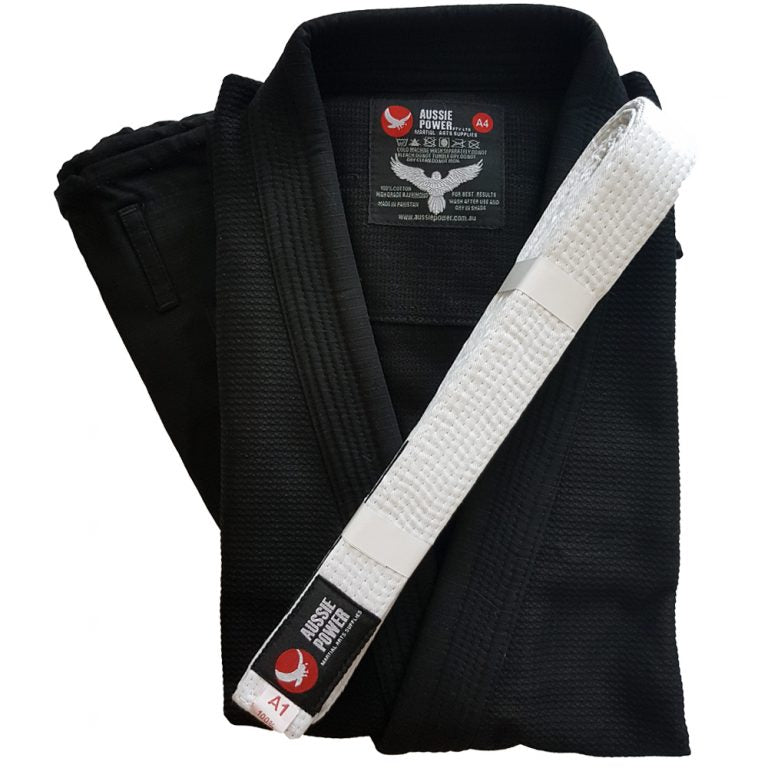 BJJ Uniform Black colour Adelaide martial arts shop