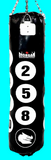 MORGAN 5ft Number Hanging Kick Punch Bag - pick up only