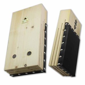 Makiwara Board Black Leather Pad - large