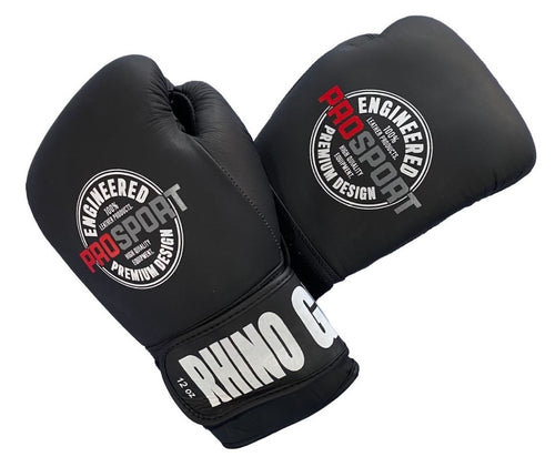 Rhino ProSport Quality Leather Boxing Gloves