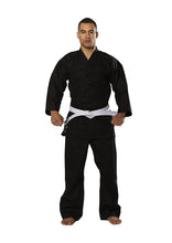 RISING SUN Gengi Karate Uniform Set - Black colour