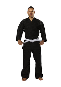 RISING SUN Gengi Karate Uniform Set - Black colour