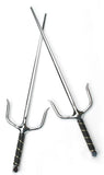 Sai, Chrome Metal - 1 pair