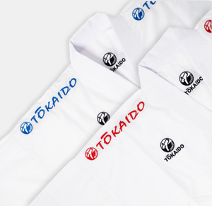 Tokaido Kumite Master Reversable WKF Approved Uniforms - Red & Blue