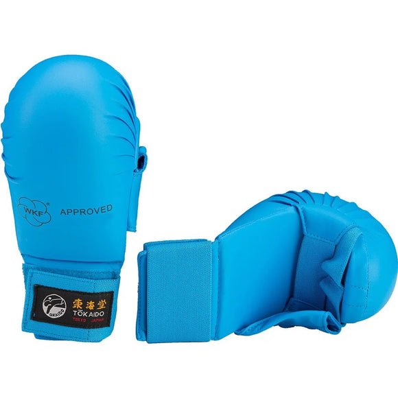 Tokaido Branded WKF Approved Tournament Mitts - Blue Colour