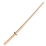 Bokken Wooden White Beech 40" - Included Tsuba