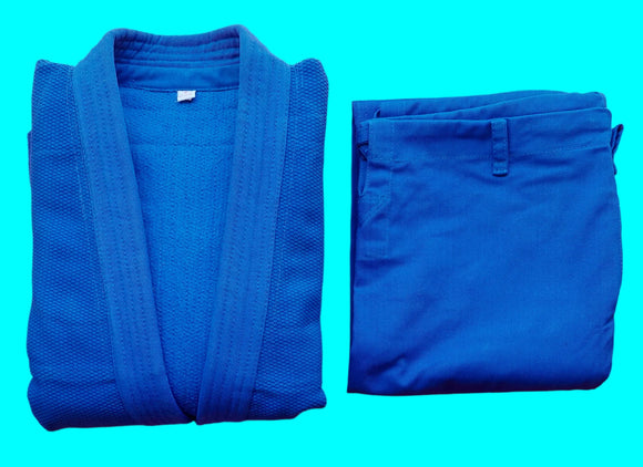 Double Weave BJJ or Judo Blue Gi - (size 4 only)