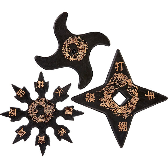 Ninja Rubber Training Stars - set of 3