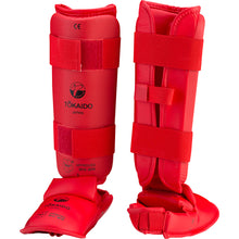 Tokaido WKF Approved Shin Instep Guards - choice red or blue