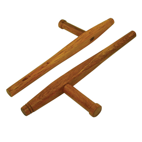 Tonfa, Wooden Red Oak - (1 pair)