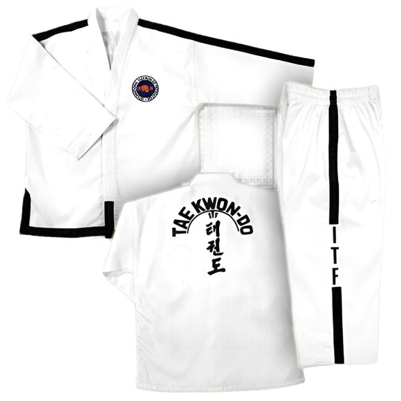 ITF INTERNATIONAL Black Belt TaeKownDo Uniform