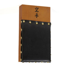 Makiwara Board Black Leather Pad - large