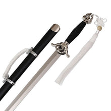 Tai chi Sword with black scabbard and white cord